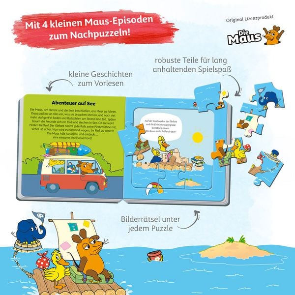 Produktbild: Tr&ouml;tsch Die Maus Puzzlebuch