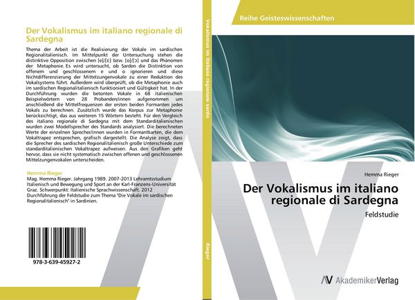 Produktbild: Der Vokalismus im italiano regionale di Sardegna
