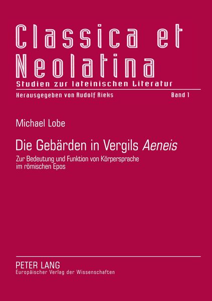 Produktbild: Die Geb&auml;rden in Vergils &laquo;Aeneis&raquo;