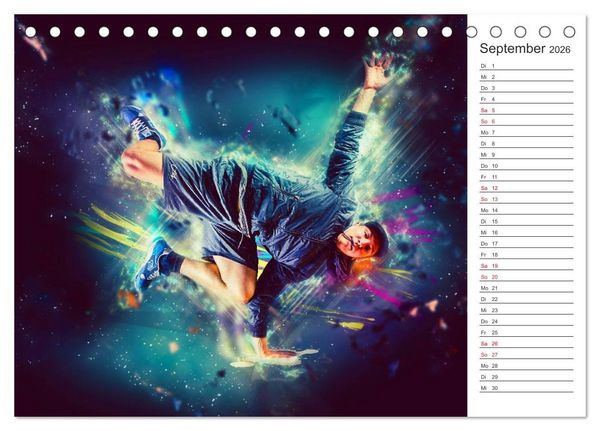 Produktbild: Break Dance (Tischkalender 2026 DIN A5 quer), CALVENDO Monatskalender