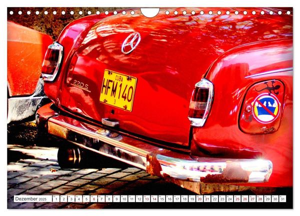 Produktbild: Best of Ponton - Der Klassiker von Mercedes-Benz in Kuba (Wandkalender 2025 DIN A4 quer), CALVENDO Monatskalender