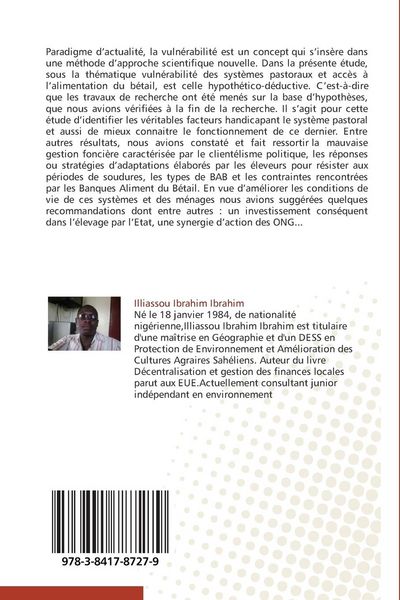 Produktbild: Vuln&eacute;rabilit&eacute; des syst&egrave;mes pastoraux