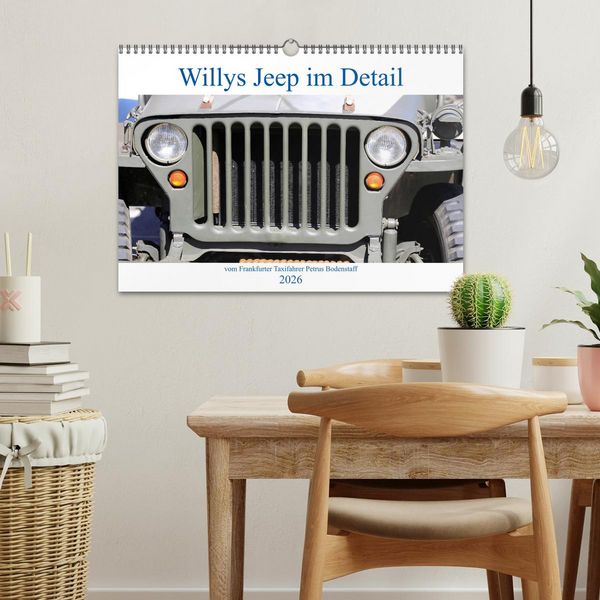 Produktbild: Willys Jeep im Detail vom Frankfurter Taxifahrer Petrus Bodenstaff (Wandkalender 2026 DIN A3 quer), CALVENDO Monatskalender