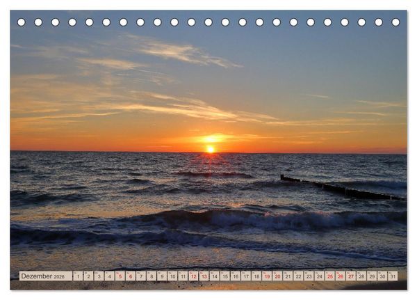 Produktbild: Fischland zwischen Ostsee und Bodden (Tischkalender 2026 DIN A5 quer), CALVENDO Monatskalender