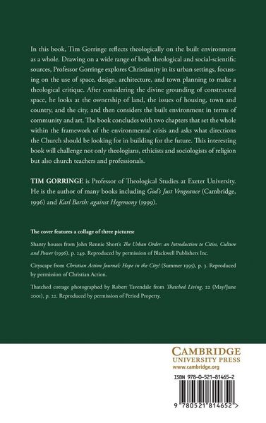 Produktbild: A Theology of the Built Environment