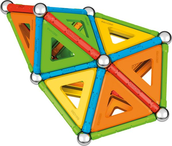 Produktbild: Invento 507059 - Geomag Classic Supercolor Panels Recycled 78 pcs, Magnetischer Baukasten, Magnetspielzeuge