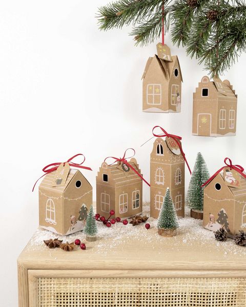 Produktbild: Folia Adventskalender HYGGE DORF, 49-teilig