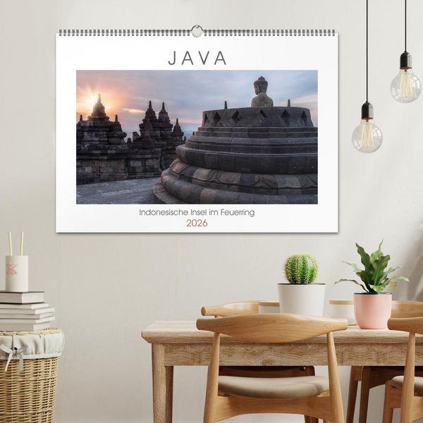 Produktbild: Java, Indonesische Insel im Feuerring (Wandkalender 2026 DIN A2 quer), CALVENDO Monatskalender
