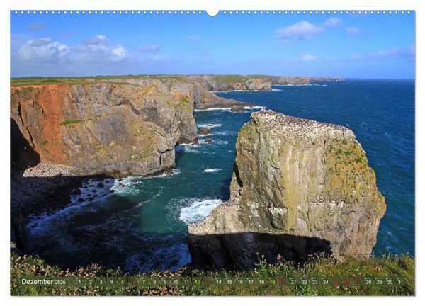 Produktbild: Naturwunder Wales (Wandkalender 2026 DIN A2 quer), CALVENDO Monatskalender