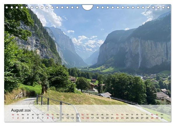 Produktbild: Alpenauszeit - Schweizer Bergsommermomente f&uuml;r die Seele (Wandkalender 2026 DIN A4 quer), CALVENDO Monatskalender