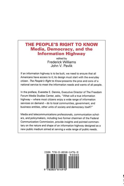 Produktbild: The People's Right To Know