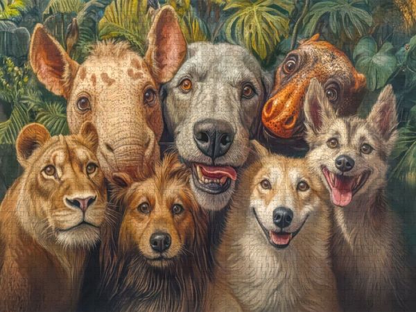 Produktbild: CALVENDO Puzzle Tiere wollen Spa&szlig; | 1000 Teile Lege-Gr&ouml;&szlig;e 64x48cm Foto-Puzzle f&uuml;r gl&uuml;ckliche Stunden