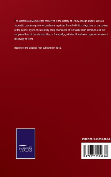 Produktbild: The Books of the Vaudois