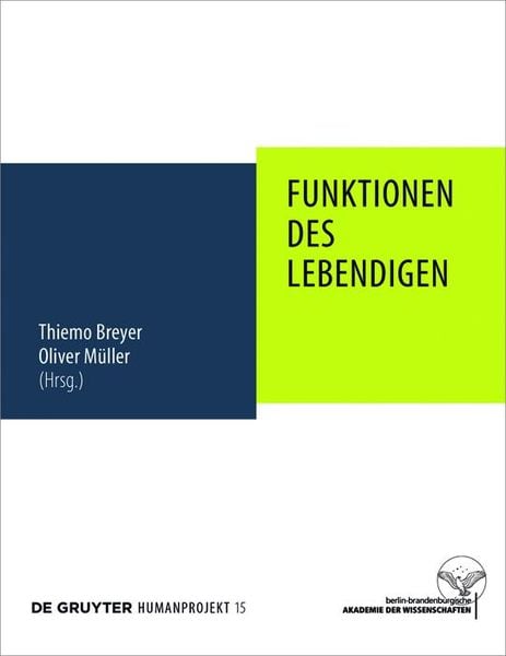 Produktbild: Funktionen des Lebendigen