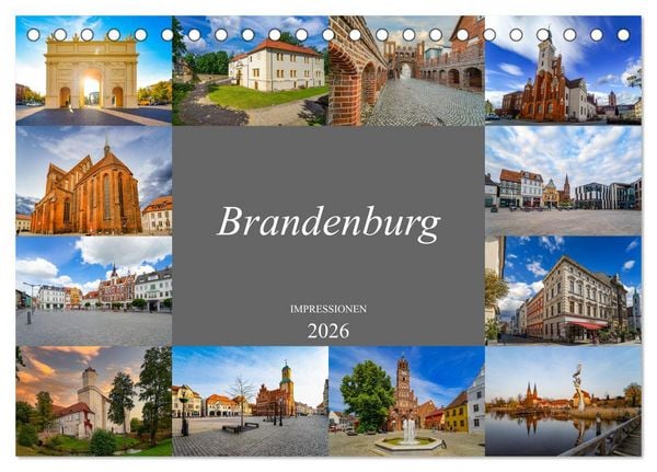 Produktbild: Brandenburg Impressionen (Tischkalender 2026 DIN A5 quer), CALVENDO Monatskalender