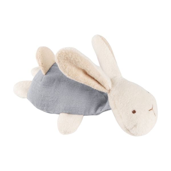 Produktbild: Sigikid 31266 - Knister-Greifling Hase mit Rassel, wei&szlig;/grau, 15 cm, Musselin/Teddystoff, sigibaby
