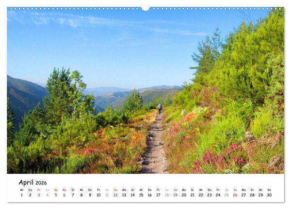 Produktbild: Jakobsweg - Camino Primitivo (Wandkalender 2026 DIN A2 quer), CALVENDO Monatskalender