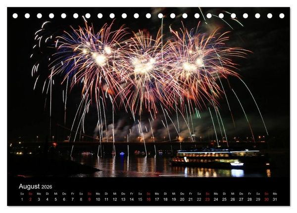 Produktbild: Wenn es Nacht wird im Ruhrgebiet (Tischkalender 2026 DIN A5 quer), CALVENDO Monatskalender