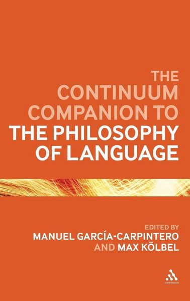 Produktbild: The Continuum Companion to the Philosophy of Language
