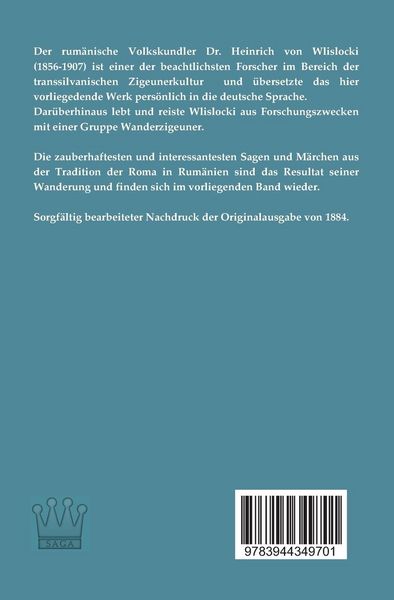 Produktbild: M&auml;rchen und Sagen der transsilvanischen Zigeuner