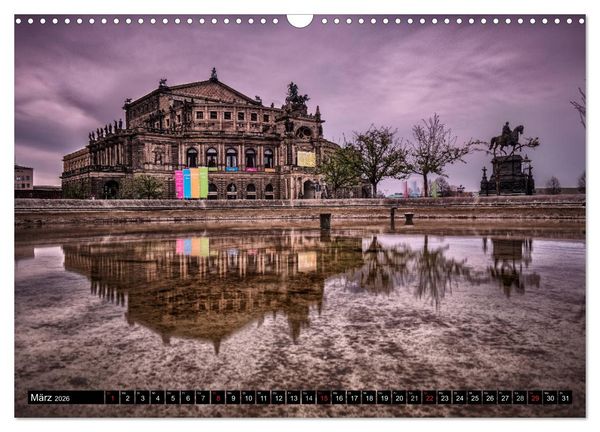 Produktbild: Barockperle Dresden (Wandkalender 2026 DIN A3 quer), CALVENDO Monatskalender