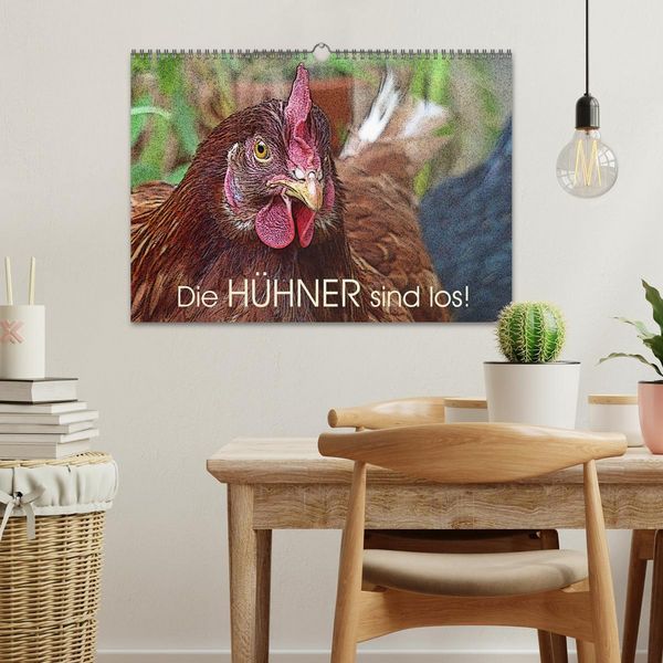 Produktbild: Die H&uuml;hner sind los! (Wandkalender 2026 DIN A3 quer), CALVENDO Monatskalender