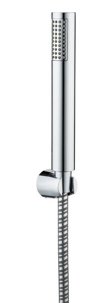 Produktbild: Mod. Basic Line Duschkopf Set Wanne, 3-teilig, klassische Stab-Handbrause