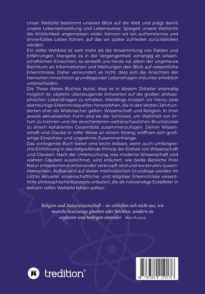 Produktbild: Eckpfeiler einer reifen Weltsicht