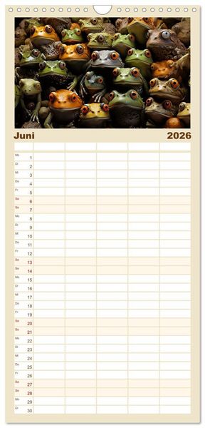 Produktbild: Familienplaner 2026 - Mehr ist einfach besser mit 5 Spalten (Wandkalender, 21 x 45 cm) CALVENDO