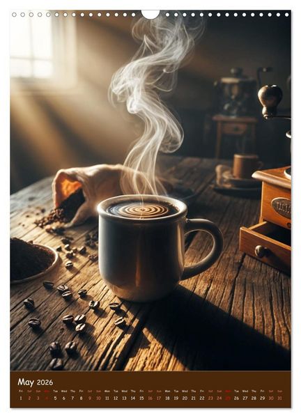 Produktbild: The Soul of Coffee - A Daily Ritual (Wall Calendar 2026 DIN A3 portrait), CALVENDO 12 Month Wall Calendar