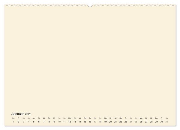 Produktbild: DIY Bastel-Kalender -Warme Pastell Farben- Zum Selbstgestalten (hochwertiger Premium Wandkalender 2026 DIN A2 quer), Kunstdruck in Hochglanz