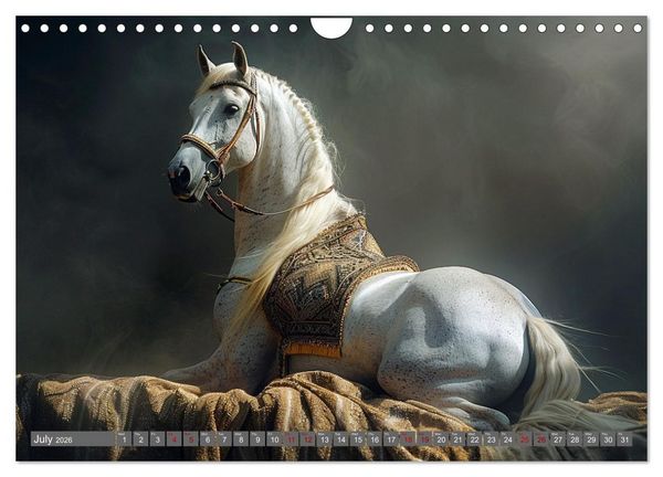 Produktbild: White Horses in Splendor (Wall Calendar 2026 DIN A4 landscape), CALVENDO 12 Month Wall Calendar