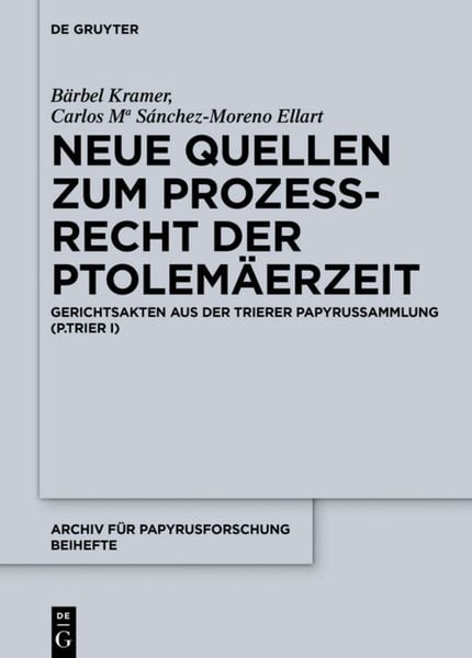 Produktbild: Neue Quellen zum Proze&szlig;recht der Ptolem&auml;erzeit