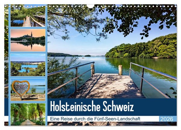 Holsteinische Schweiz - Fünf-Seen-Landschaft (Wandkalender 2026 DIN A3 quer), CALVENDO Monatskalender