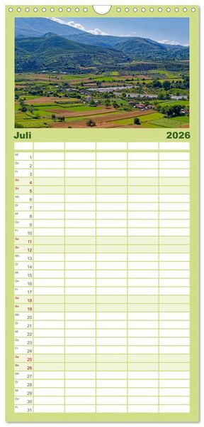 Produktbild: Familienplaner 2026 - Albanien. Eine Entdeckungsreise. mit 5 Spalten (Wandkalender, 21 x 45 cm) CALVENDO