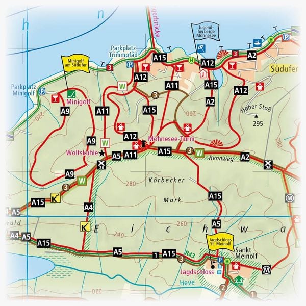 Produktbild: M&ouml;hnesee 1 : 25 000