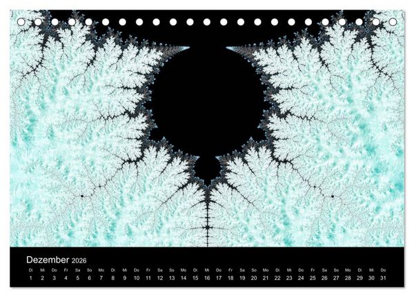 Produktbild: Fraktale - Farben - Formen 2026 (Tischkalender 2026 DIN A5 quer), CALVENDO Monatskalender