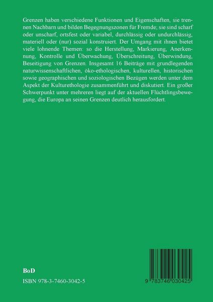 Produktbild: Grenzen in Natur und Kultur