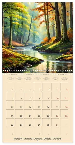 Produktbild: The forest through the seasons (Wall Calendar 2026 12 &times; 12 Inch) CALVENDO 12 Month Wall Calendar