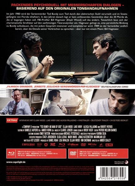 Produktbild: Ted Bundy: No Man of God - 2-Disc Limited Collector's Edition im Mediabook (+ DVD)