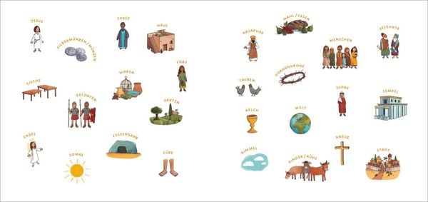 Produktbild: Auf einem Esel nach Jerusalem ... Die Ostergeschichte in Bildw&ouml;rtern
