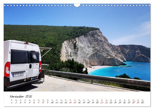 Produktbild: Berge und Meer: ein Vanlife-Abenteuer im Westen Griechenlands (Wandkalender 2026 DIN A3 quer), CALVENDO Monatskalender
