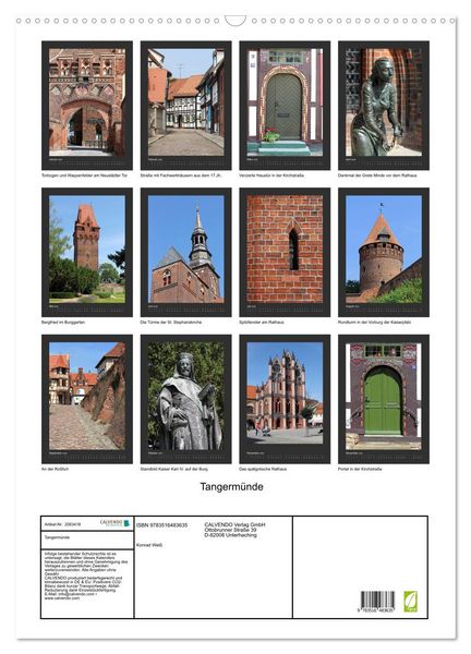 Produktbild: Tangerm&uuml;nde (Wandkalender 2026 DIN A2 hoch), CALVENDO Monatskalender