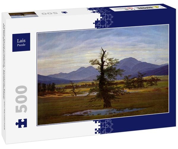 Produktbild: Lais Puzzle Caspar David Friedrich - Einsamer Baum (Dorflandschaft bei Morgenbeleuchtung, Harzlandschaft) 500 Teile