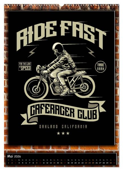 Produktbild: Motorrad - nostalgische Momente (hochwertiger Premium Wandkalender 2026 DIN A2 hoch), Kunstdruck in Hochglanz
