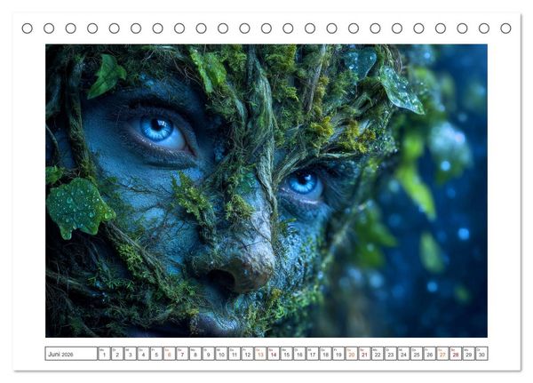Produktbild: Elfen, Zauber, Drachen (Tischkalender 2026 DIN A5 quer), CALVENDO Monatskalender
