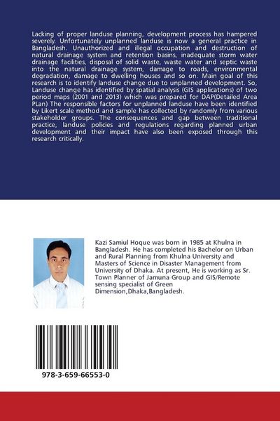 Produktbild: Geospatial Analysis and Influencing Factors of Unplanned Landuse