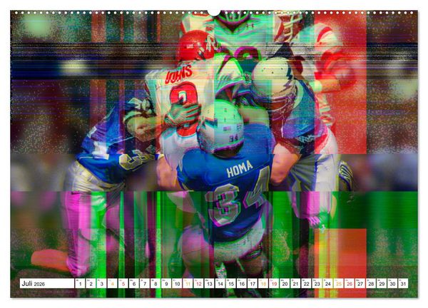 Produktbild: American Football - Power (hochwertiger Premium Wandkalender 2026 DIN A2 quer), Kunstdruck in Hochglanz