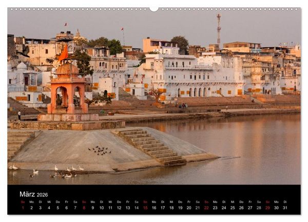 Produktbild: Indien, vom Taj Mahal zur W&uuml;ste Thar (hochwertiger Premium Wandkalender 2026 DIN A2 quer), Kunstdruck in Hochglanz