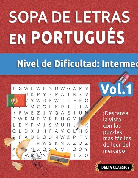 Produktbild: SOPA DE LETRAS EN PORTUGU&Eacute;S - NIVEL DE DIFICULTAD